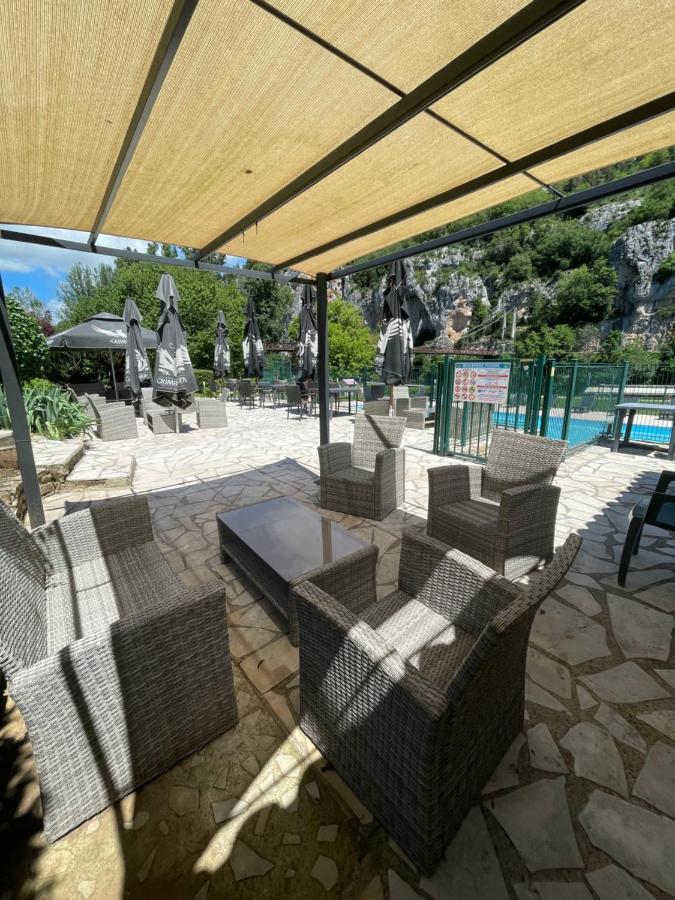 Hotel Restaurant Les Falaises Bouziès Buitenkant foto
